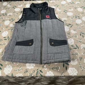 The Ohio State Buckeyes Herringbone Vest Womens Large Gameday Couture NCAA